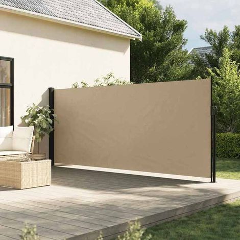 4004435 Auvent latéral rétractable beige 160x500 cm (1/5)