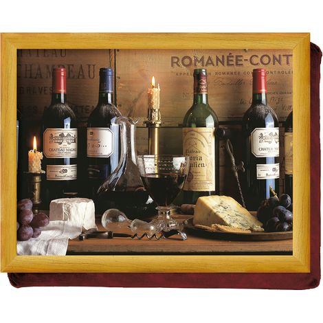Vintage Wine Bean Bag Cushion Laptray