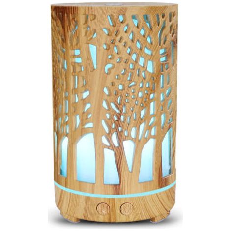 Diffuseur d'huile essentielle, diffuseur d'aromathérapie, diffuseur d'humidificateur à brume fraîche à arôme ultrasonique de grande capacité avec mode de brume réglable, arrêt automatique