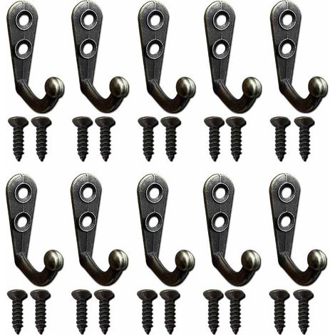 Kleiderhaken - Wandmontierter Kleiderhaken im Vintage-Retro-Stil aus Metall
