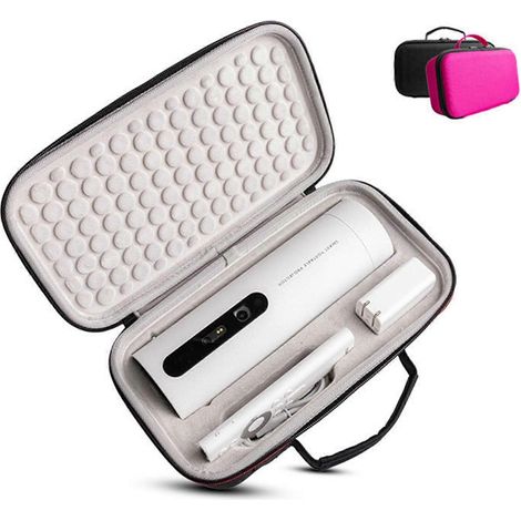 Sacoche de rangement rigide en EVA pour boîtier de projecteur JmGo P3S, idéale pour les voyages. Housse de protection et organiseur portable pour étui et projecteur JmGo P3S. (1/4)