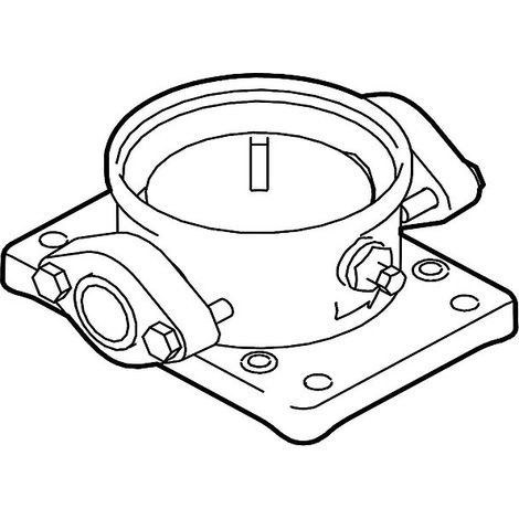 GRUNDFOS Zubehör für vert. Kreiselpumpen Ovalflanschsatz Rp11/4 Grauguß, 96449749 (1/5)