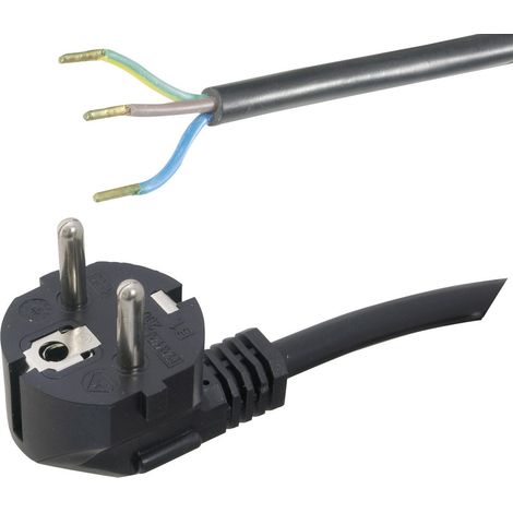 HAWA 1008222 Strom Anschlusskabel Schwarz 1.50 m