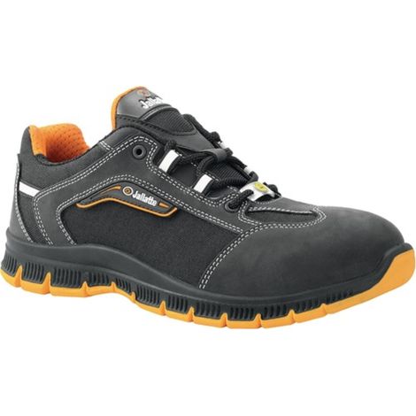 Scarpa di sicurezza JALCROSS GR.40 Nero / arancione Pelle Pull-Up / Nylon S3 SRC ESD (1/4)