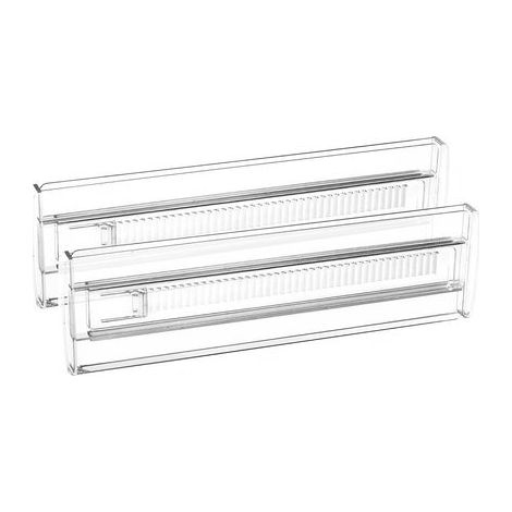 Set da 6 pezzi - Divisori per cassetti regolabili - Divisori per cassetti trasparenti - Adatti per interni di mobili - Divisori in plastica (1/5)