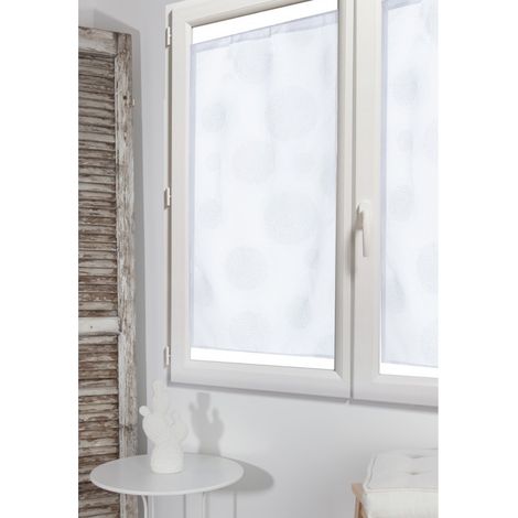 Paar transparente weiße Fenster, B.60 x H.120 cm Centrale Brico