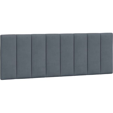 Maison Exclusive - Coussin de tête de lit Hanko gris foncé 120 cm velours