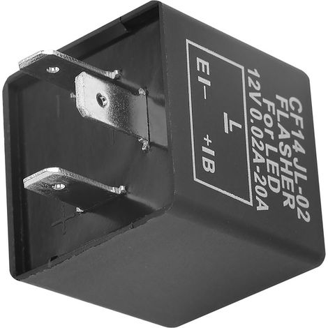Relais clignotant LED 3 broches CF14 JL-02 pour clignotant rapide, 12 V (1/5)