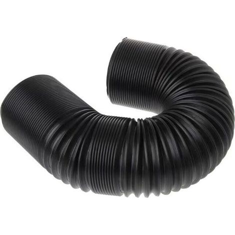Tuyau d'admission d'air froid turbo 76 mm – Flexible noir – Longueur 25 cm à 1 m – Conduit d'induction pour performance moteur (1/4)
