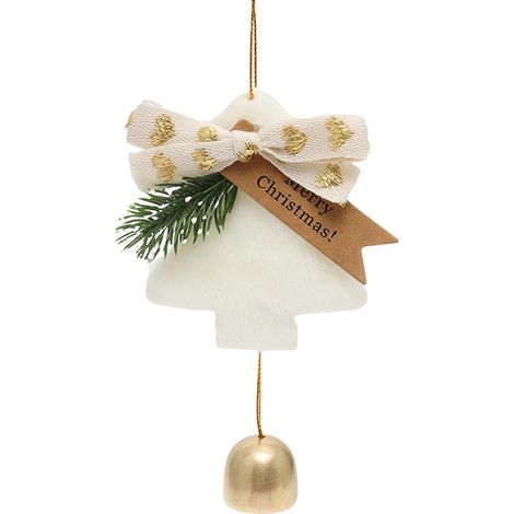 Dekorative Glöckchen, Weihnachtsglocken-Ornament für den Weihnachtsbaum, Christbaumschmuck, Hängeanhänger, 2 Stück (1/5)