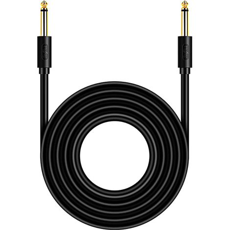 Câble Jack professionnel 3M, 6.35 mm mâle vers 6.35 mm mâle pour guitare électrique pour connecter des instruments de musique,basses électriques,mélangeurs etc. (1/5)