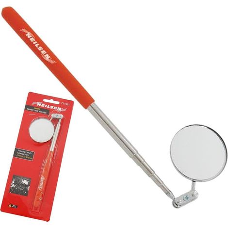 Neilsen Mechanics Inspection Mirror Telescopic Extending Circle 270-870mm (1/2)