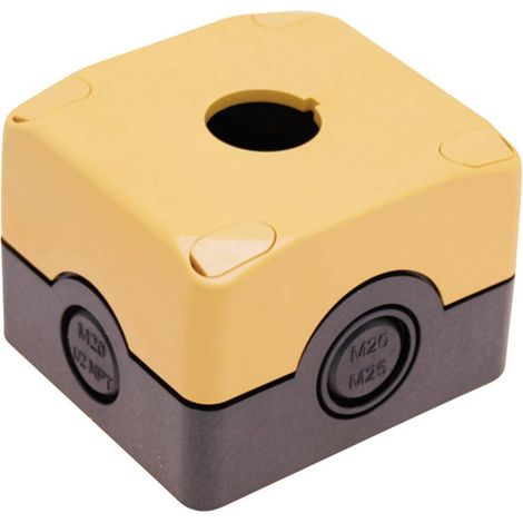 Pizzato Elettrica ES 31001 ES 31001 Alloggiamento vuoto 1 posizione di montaggio (L x L x A) 72 x 80 x 56 mm Nero, Gial