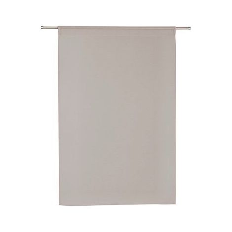 SANS MARQUE Paire de vitrages tamisant Leo gris poivre n5 l. 60 x H. 90 cm (1/4)