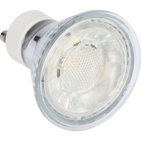 Ampoule LED COB GU10 5W, ampoule spot à luminosité réglable, 220V, lumière blanc chaud 3000K, idéale pour chambre ou bureau. (1/5)