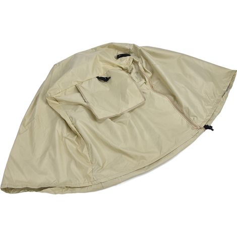 Hundebox-Abdeckung 63,5 x 50,8 x 48 cm, wasserdicht und UV-beständig, für den Außenbereich, beige (1/5)