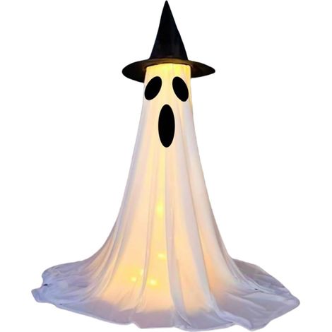 Grand ornement lumineux en tissu de 120 cm de haut pour cour, porche, Halloween, décoration d'intérieur et d'extérieur (1/4)