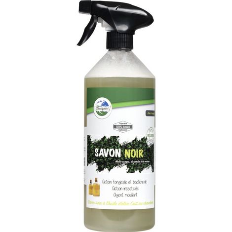 Savon noir liquide 1L – Insecticide biologique – Éradique les thrips, cochenilles, pucerons – Agent mouillant pour purins – Terra Nostra