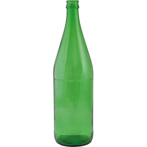 BOTTIGLIA IN VETRO 1000 ml - colore verde- 20 pezzi - BricoGo