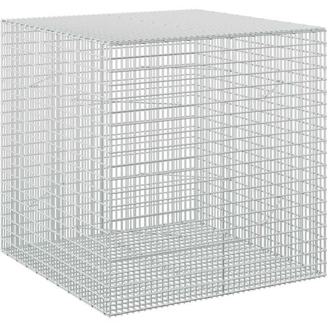 Gabione mit 5 mm Draht und 5x2,5 cm Maschen 100x100x100 cm vidaXL (1/5)