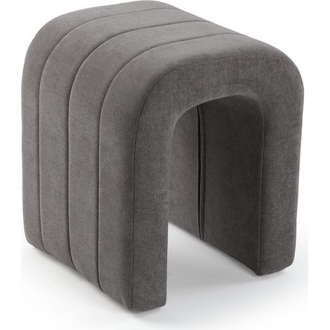 Versa Sgabello Imbottito Grigio Scuro (1/4)