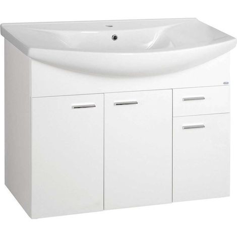 Aqualine Zoja - Mobile lavabo 93x74x35 cm, bianco 51094A