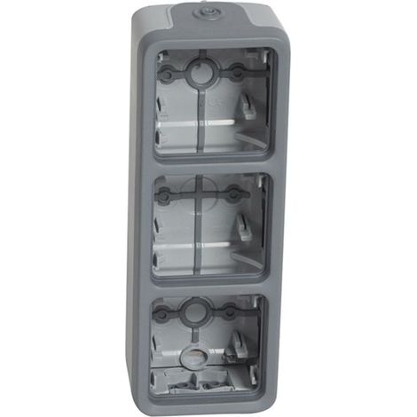 Legrand Plexo Caja eléctrica estanca gris 3 módulos