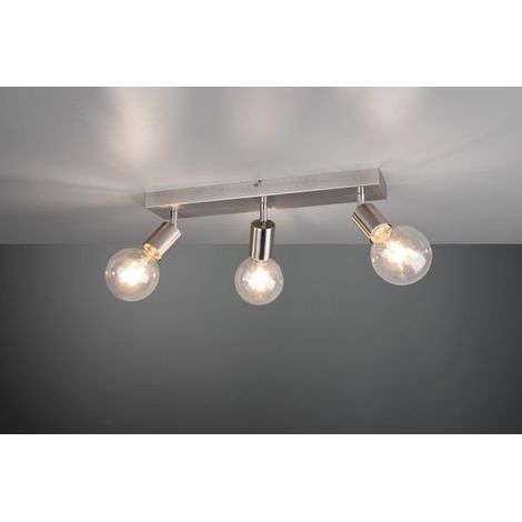 Barra VANNES 3 spots orientabili acciaio satinato R80183007 (1/4)