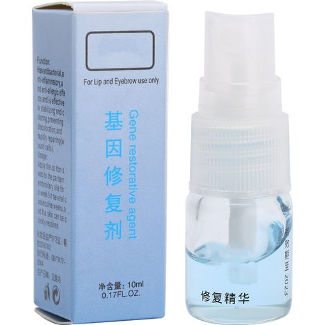 Sérum réparateur microblading 10ml - Agent de régénération pour tatouage des sourcils, eye-liner et lèvres, formule rafraîchissante (1/5)