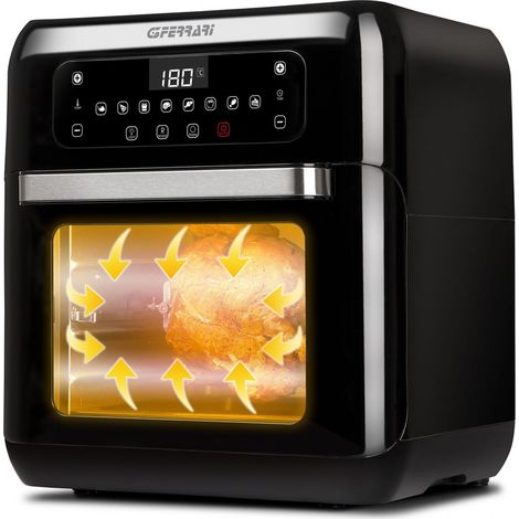 G3 Ferrari Friggisano Heißluftfritteuse, 11 l, 1500 W, schwarz (1/5)