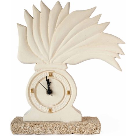 Orologio Arma dei Carabinieri Crest scultura decorazione bomboniera in Pietra Leccese salentina misure 28 x 22 cm (1/4)