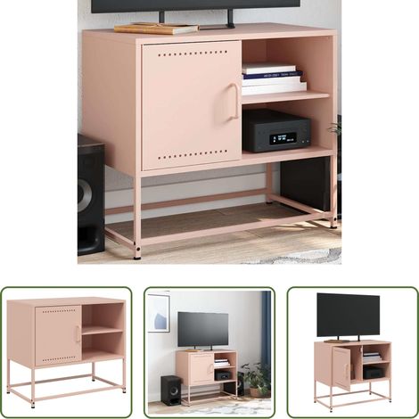 vidaXL Stahl TV-Schrank - TV-Schrank Rosa 68x39x60,5 cm Stahl (1/5)