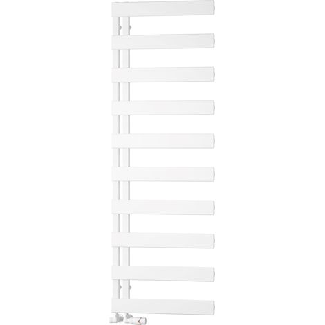 Reina Carpena Flat Panel Heated Towel Rail 1510mm H x 500mm W - White (1/3)