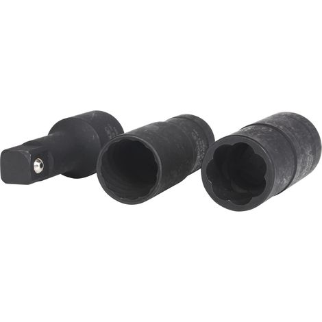 1/2" Serie di bussole giraviti conico-elicoidali,3pz.17-19mm (1/4)