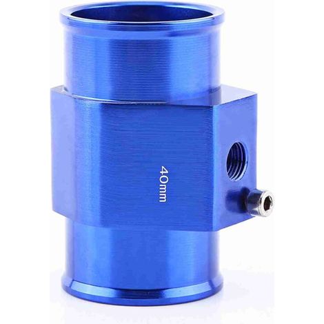 Universeller Metall-Wassertemperatursensor-Adapter für Kfz-Schlauchanschlüsse, Blau, 40 mm - Crezuo