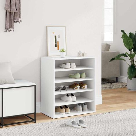 vidaXL Shoe Cabinet White 60x35x70 cm Engineered Wood (1/5)