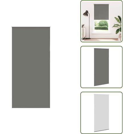vidaXL Verdunkelungsrollo Grau 95x210 cm Stoffbreite 90,7 cm Polyester (1/5)