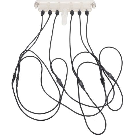 Buse de rideau d'eau cascade Led RGB 12V, sortie de piscine pour étang et étang à poissons