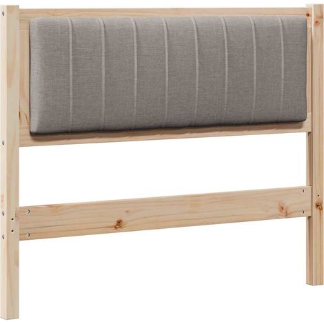 Maison Exclusive - Cabecero tapizado Marrón 100 cm Madera de pino
