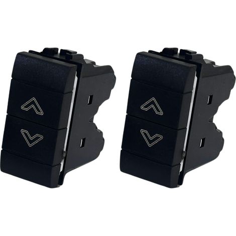 Lot de 2 interrupteurs à double bouton compatibles avec pour volets roulants électriques, interrupteur compatible avec Living Light et Living International (2 boutons doubles) (1/5)