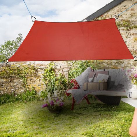 Greenbay Sun Shade Sail Garden Patio Party Sunscreen Awning Canopy 98% UV Block Square Terracotta 2x2m