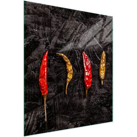 Schneidebrett aus Glas, 45x52 Chili (1/5)