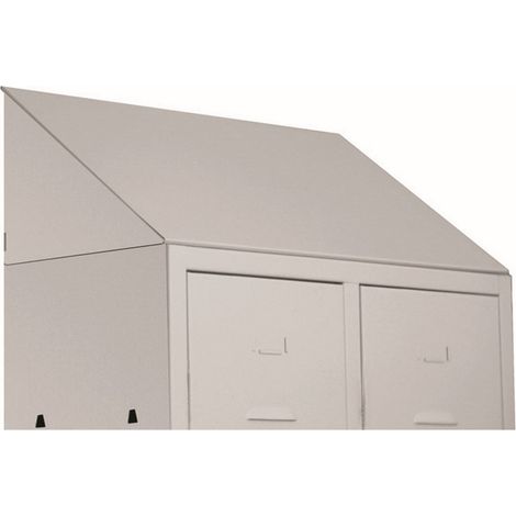 Tetto Inclinato per Armadio Spogliatoio 2 Posto - 68x34 cm (1/2)