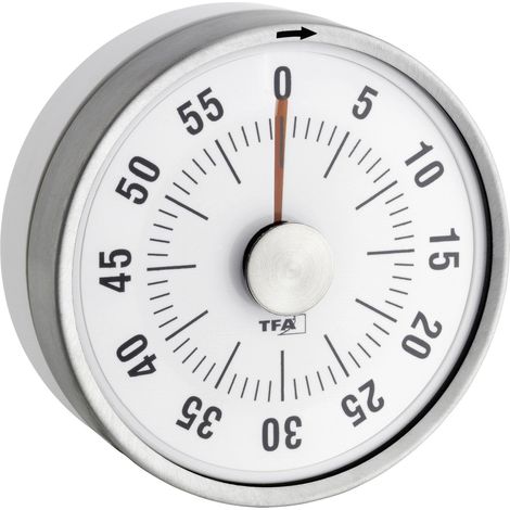 TFA Dostmann Puck Timer Weiß analog