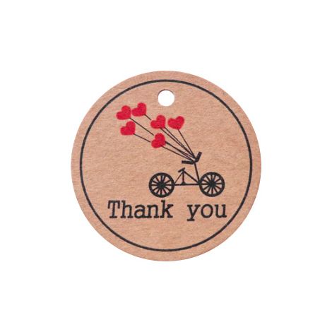 Grazie etichette x100 bicicletta (1/2)