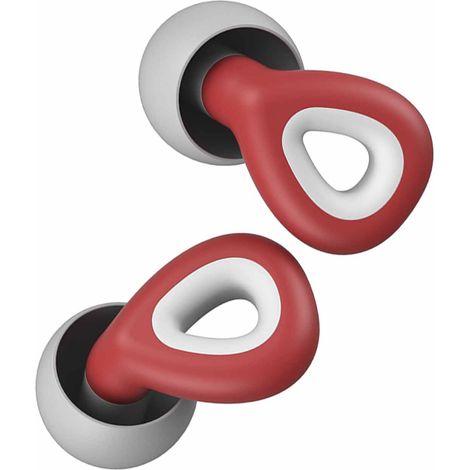1 paire bouchons oreilles anti-bruit protection auditive étanches lavables silicone pour dormir étudier travailler gris (1/5)