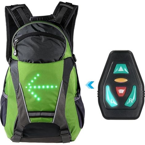 Sac à dos lumineux LED sans fil rechargeable pour le cyclisme, la course à pied, la marche et le jogging (1/5)