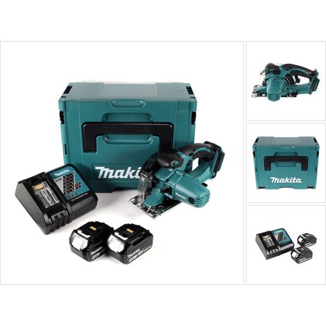 Makita - Sierra circular 18V AKU para metal 136 mm, 2x batería 5,0 Ah LXT, cargador DCS552RTJ (1/5)