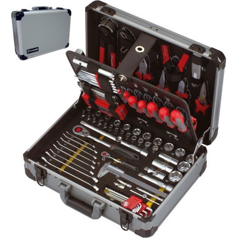 Promac – Coffret multi-outils 136 pièces TFCO136P – Inserts en mousse pour rangement – Outils ergonomiques en aluminium – Garantie à vie