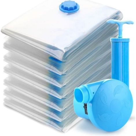 Sacs de Rangement Sous Vide - 130 x 100 cm - Protection Anti-Humidité - 7 Pièces (1/4)